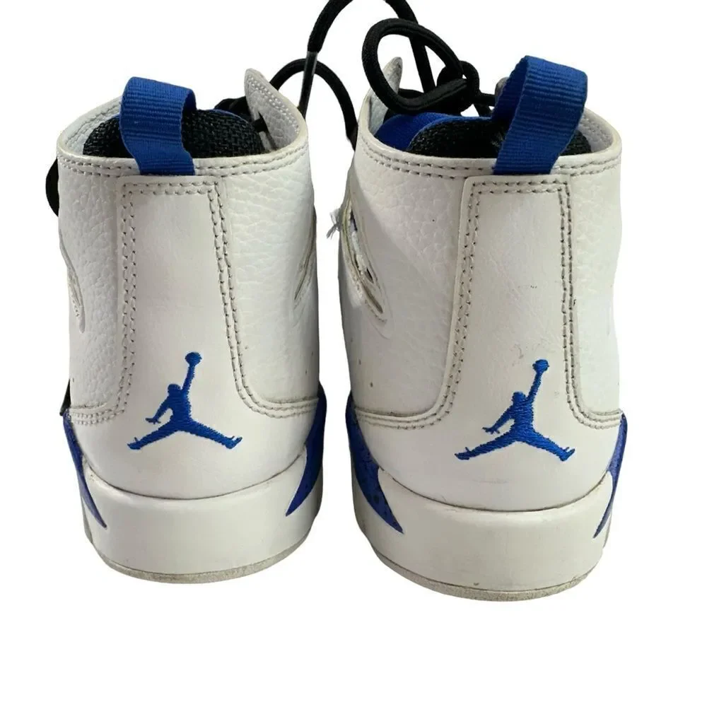 Nike Air Jordan '91 Flight Hyper Royal White Black Basketball Sneaker, Size 5.5Y - Picture 6 of 13